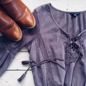 American Eagle Outfitters Lavender Dress - Size M